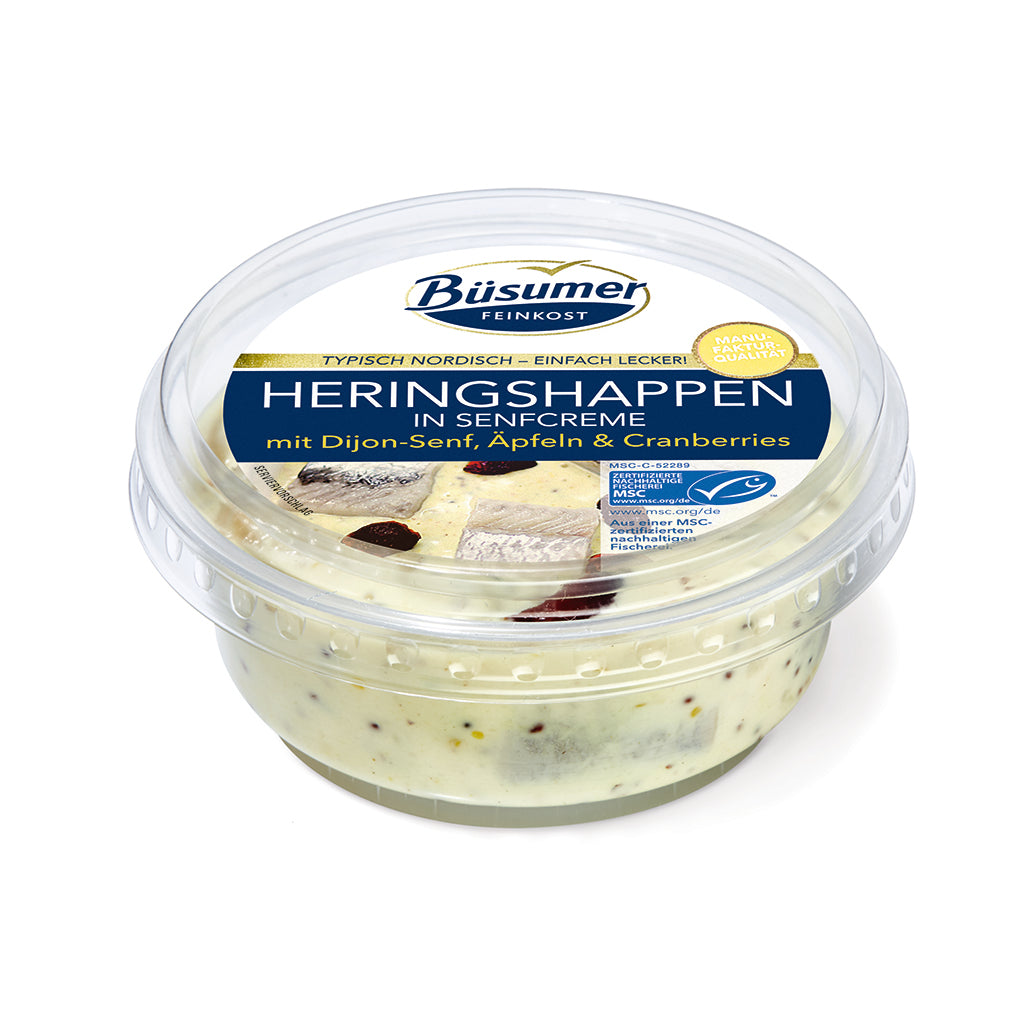 Heringshappen in Senfcreme